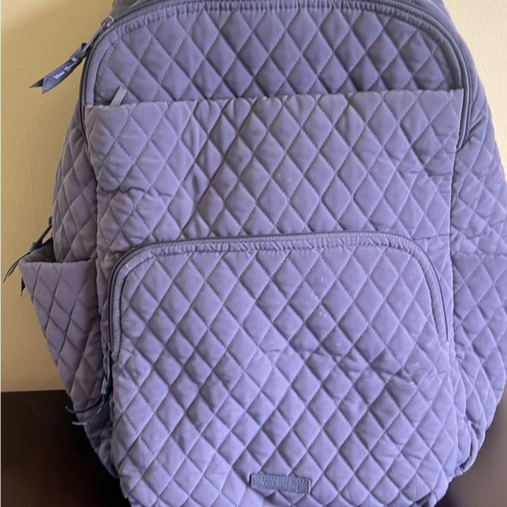 Gray Quilted Vera Bradley Backpack